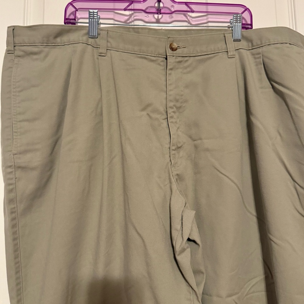 Puritan Men's Khaki Chinos Big and Tall